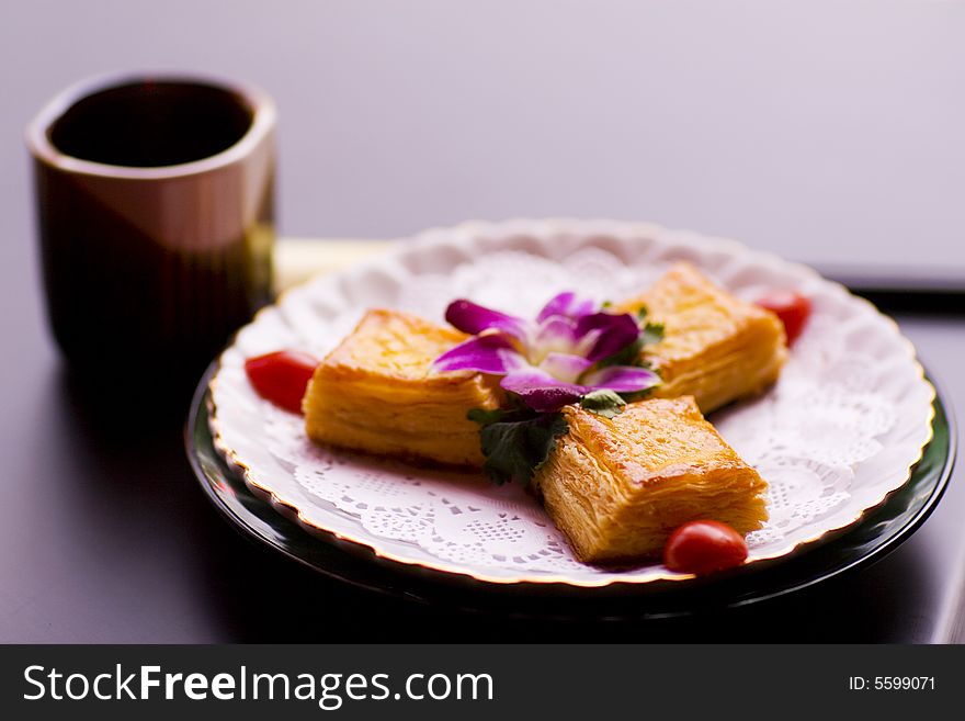 Nice cake in chinese restraute