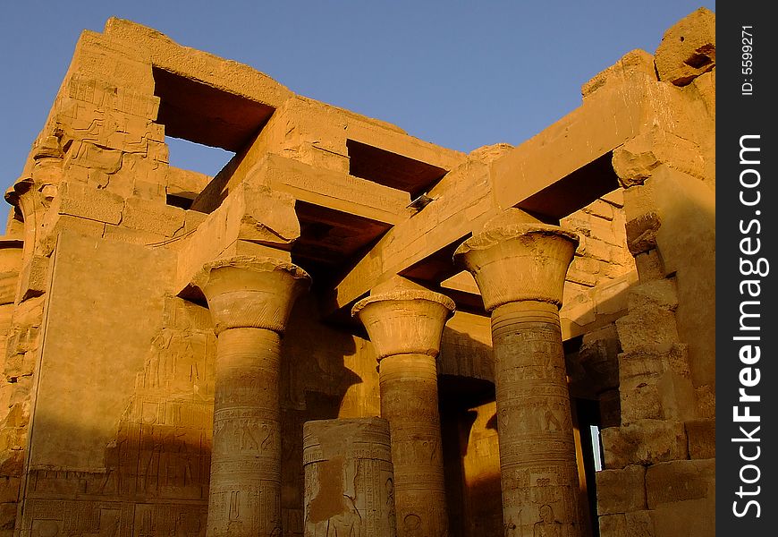The picture of temple Kom Ombo. The picture of temple Kom Ombo