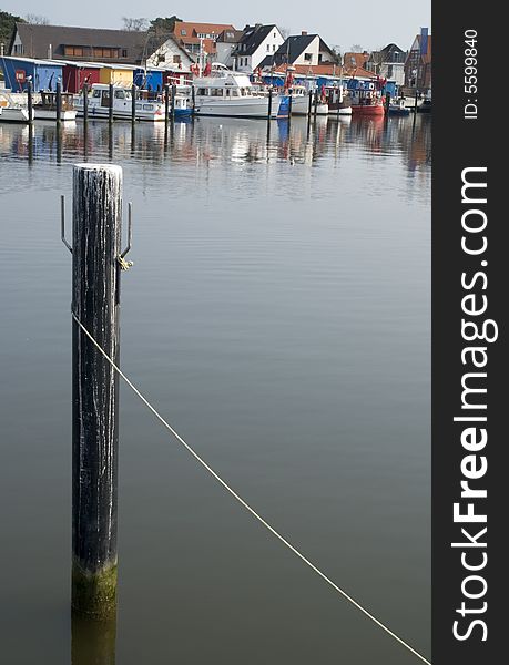 A german habour in spring