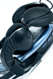 Headphones And Player Stock Image Headphones And Player Stock Image