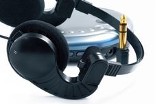 Headphones And Player Stock Image Headphones And Player Stock Image