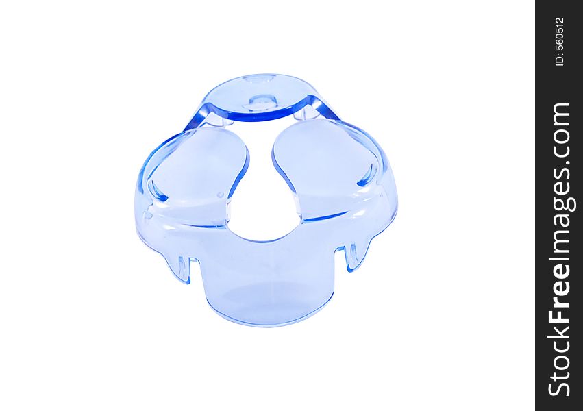 Protective cap for electric razor, isolated with clipping path. Protective cap for electric razor, isolated with clipping path
