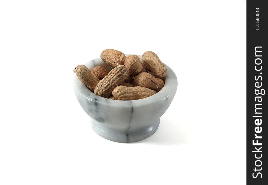 Dish of peanuts