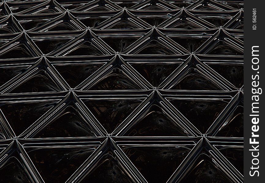 Portion of a geodesic design. Portion of a geodesic design