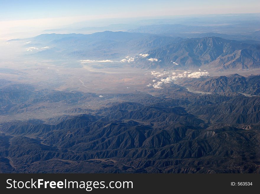 Sierra Nevada Mountains seen form aircraft. Canon 20D. Sierra Nevada Mountains seen form aircraft. Canon 20D