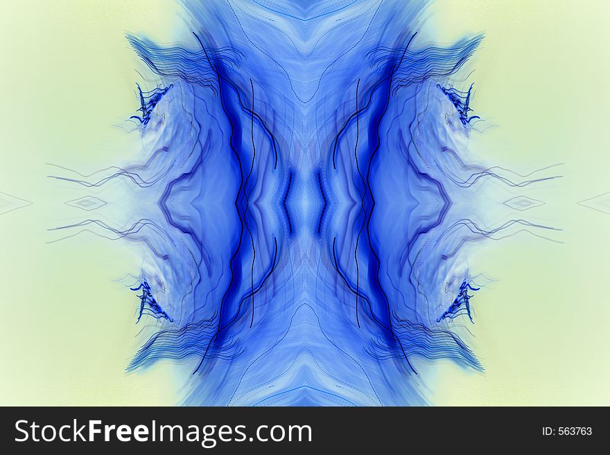An abstract pattern made from inverted image of lights