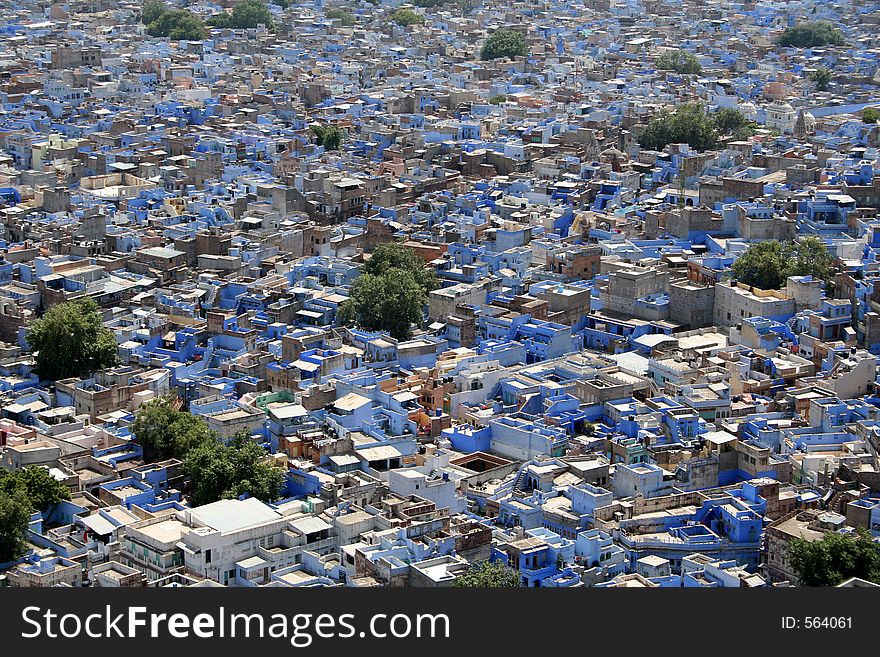 Blue city of Jodhpur, Rajastan, India