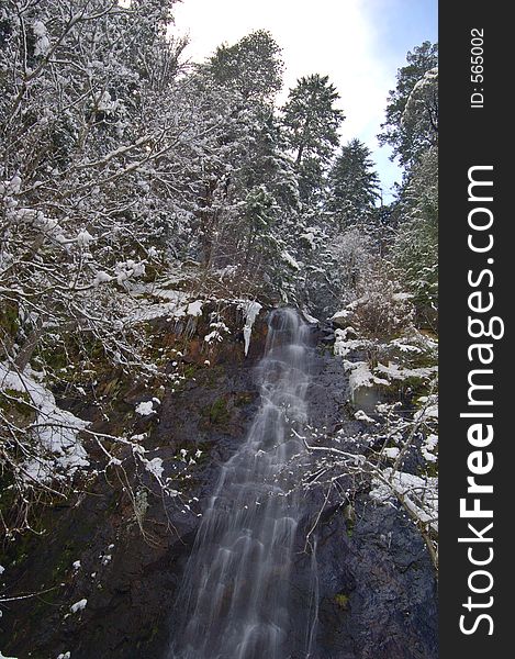 Snowy Waterfall