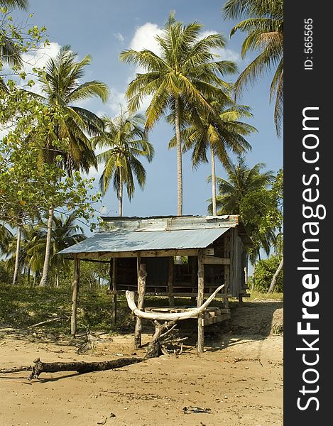 Cottage on beach. Cottage on beach