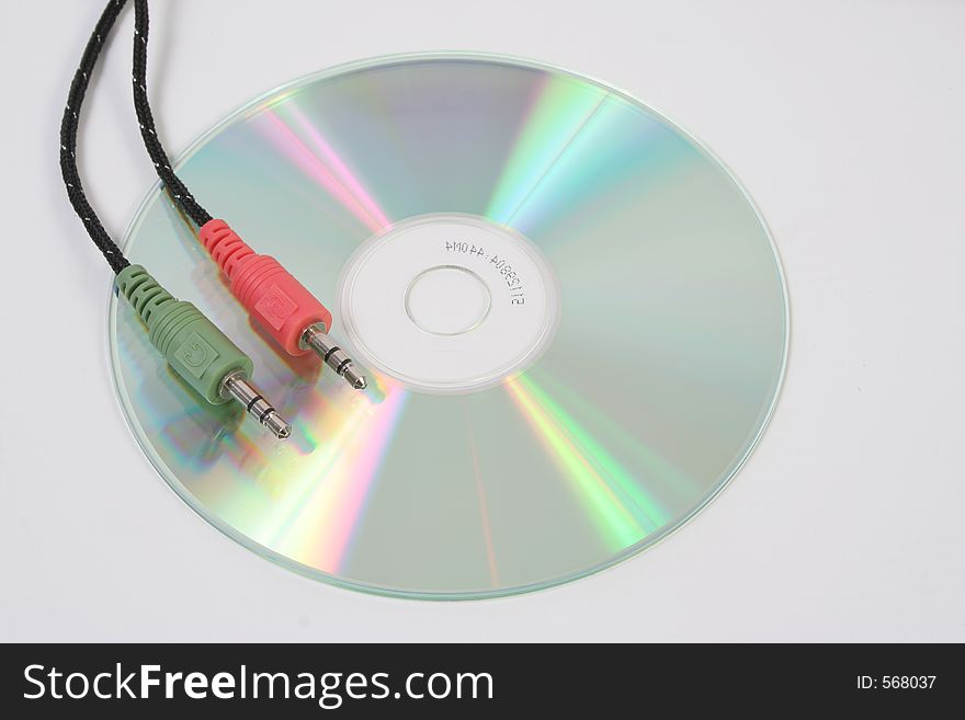 Audio connector on the cd