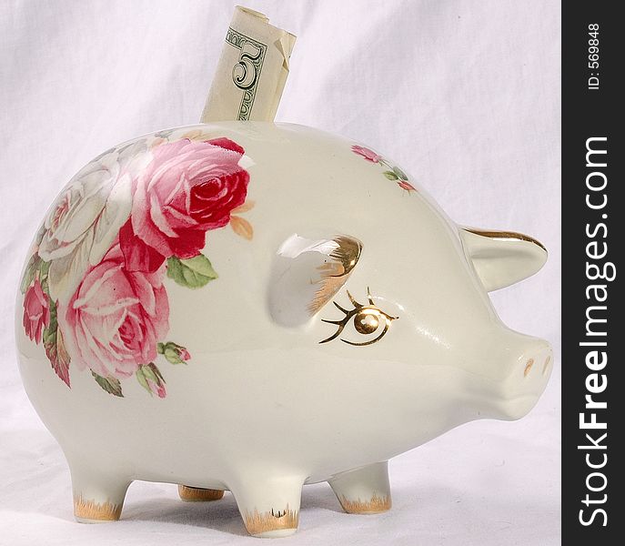 A piggy bank saving for a rainy day.