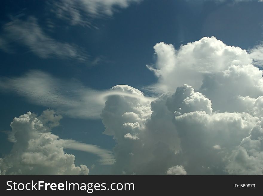 Clouds having a shape of mankind's head from profile. Clouds having a shape of mankind's head from profile.