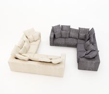 3d.Colour House Sofa Isolated On A White Backgroun Royalty Free Stock Image 3d.Colour House Sofa Isolated On A White Backgroun Royalty Free Stock Image