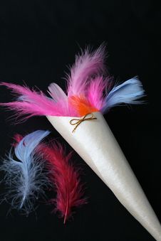 Feather Confetti Royalty Free Stock Photography