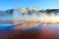 Grand Prismatic Spring, Sunset Stock Photography Grand Prismatic Spring, Sunset Stock Photography