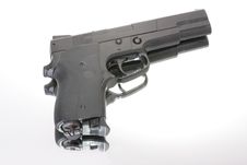 Black Semi Automatic Handgun Royalty Free Stock Photo