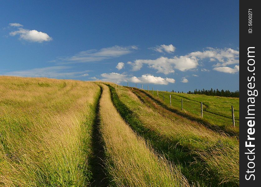 Country trail in Czech republic. Country trail in Czech republic.