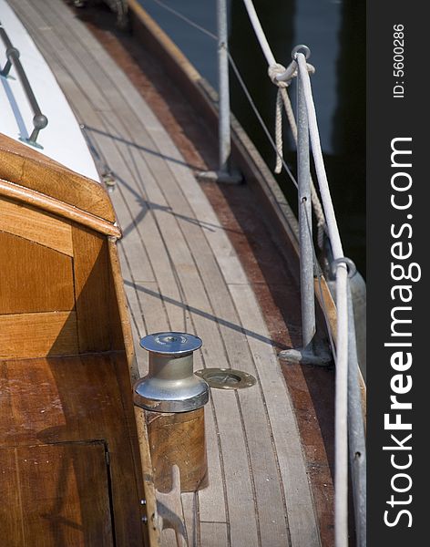 A german wooden boat detail