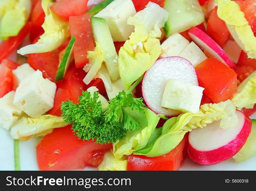 Fresh salad as background. See my other food images. Fresh salad as background. See my other food images.