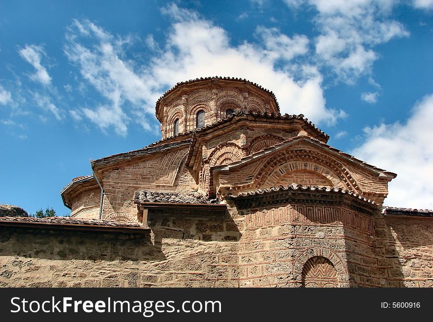 Roof of church in the Greece