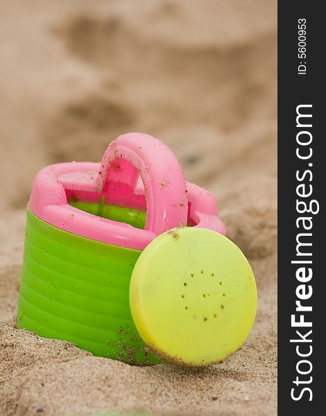 A beach toy at the beach