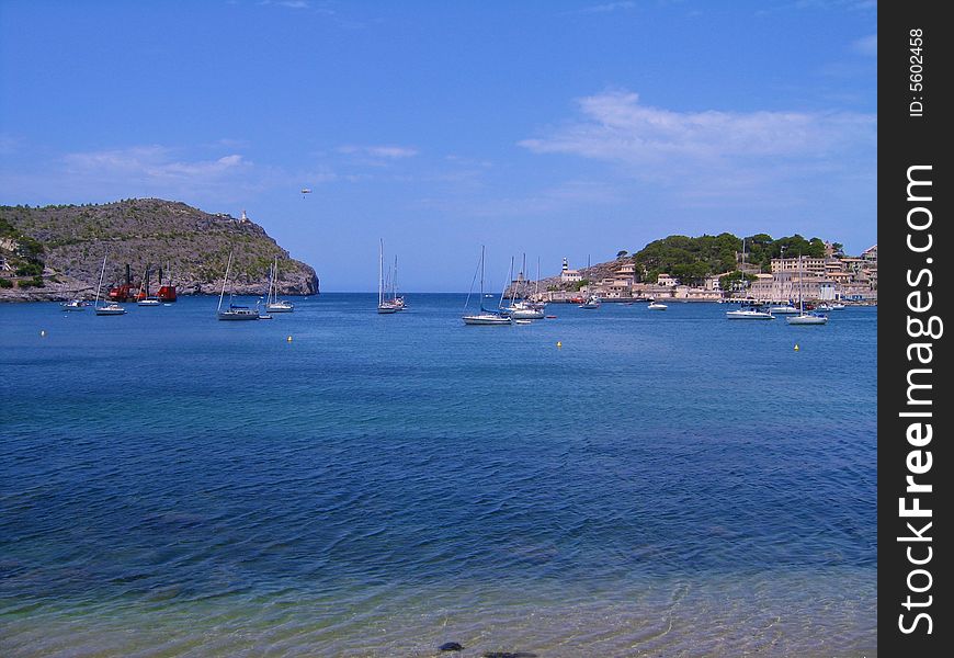 Beautiful beach in Porto del Sol in Mallorca, Spain. Beautiful beach in Porto del Sol in Mallorca, Spain