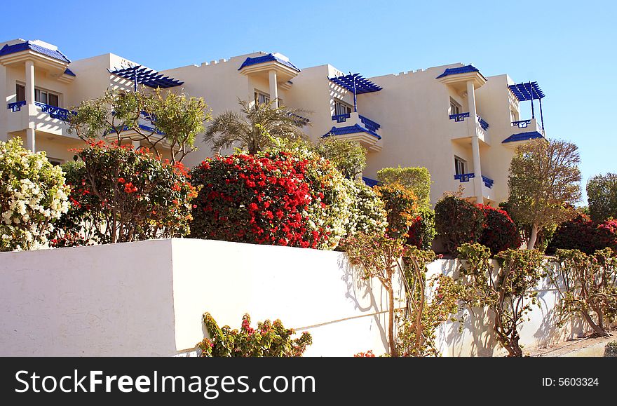 Resort Hotel on the Red Sea at Sharm El-Sheikh, Egypt. Resort Hotel on the Red Sea at Sharm El-Sheikh, Egypt