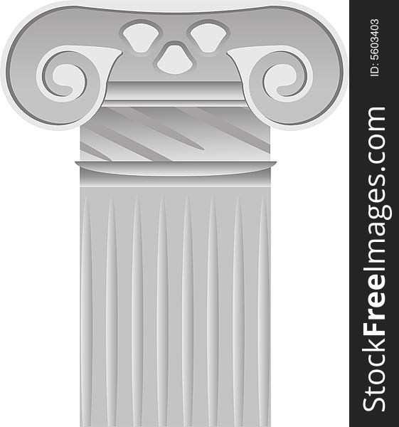 Column - architectural detail. A vector