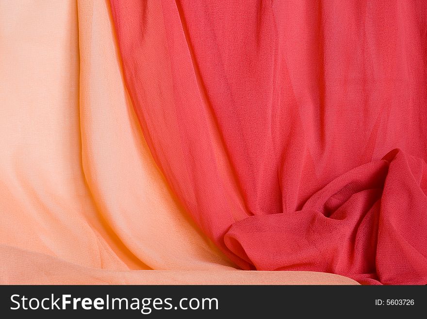 Red and orange textile background