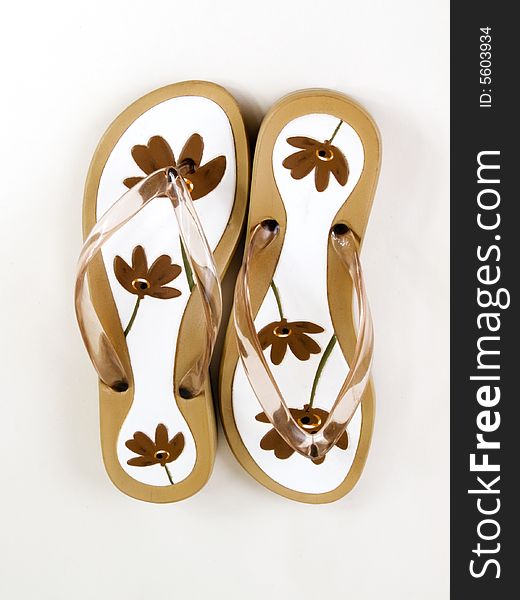 Sommer flip-flop in flower pattern