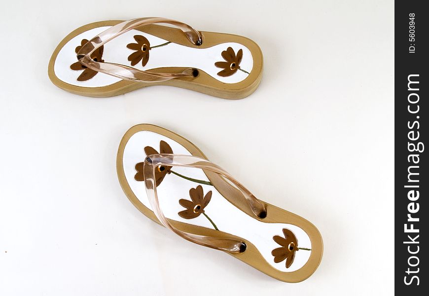 Sommer flip-flop in flower pattern. Sommer flip-flop in flower pattern