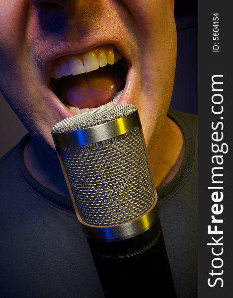 Passionate Performing Vocalist or Speaker & Microphone. Passionate Performing Vocalist or Speaker & Microphone.