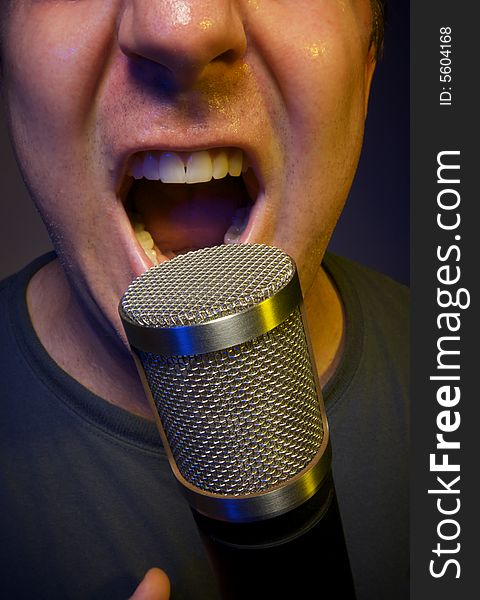 Passionate Performing Vocalist or Speaker & Microphone. Passionate Performing Vocalist or Speaker & Microphone.