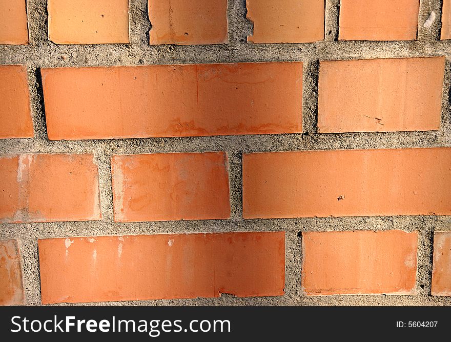 Detail from a brick wall texture