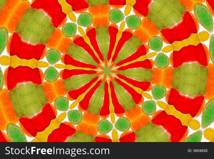 Red Orange And Green Background