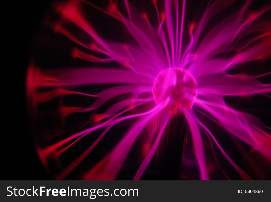 A plasma lamp spreading its tentacles in all directions (medium number of light beams). A plasma lamp spreading its tentacles in all directions (medium number of light beams)