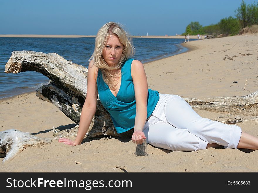 Woman On The Beach