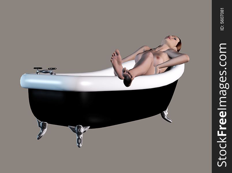 Sexy Girl In The Bathtub