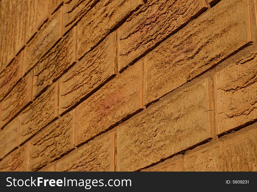 A shot of a brick wall. A nice texture and pattern.