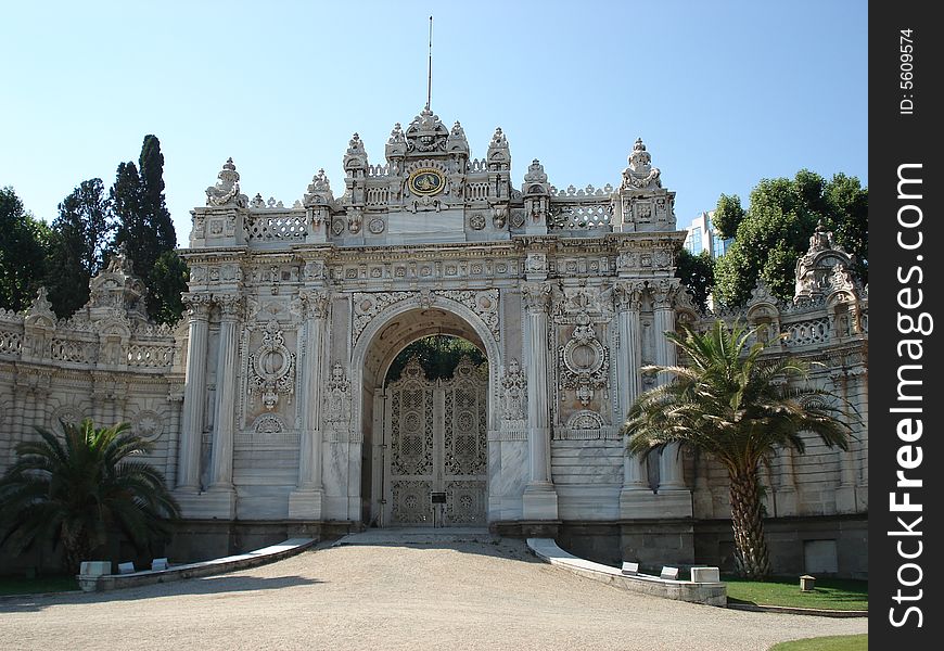 Glorious Baroque Gate, Dolmabahce Palace, Istanbul