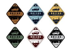 Safari Club Set In 6 Colors In Vintage Style Royalty Free Stock Photos