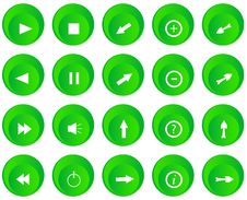 Control Panel Buttons Stock Image