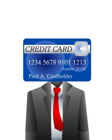 Business Credit Card Stock Photography
