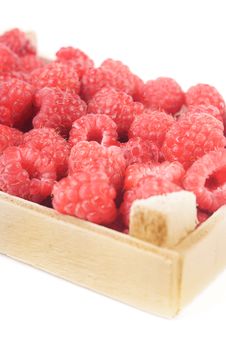 Raspberries In Wooden Box Royalty Free Stock Images Raspberries In Wooden Box Royalty Free Stock Images