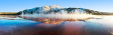 Grand Prismatic Spring Panorama Royalty Free Stock Photography Grand Prismatic Spring Panorama Royalty Free Stock Photography