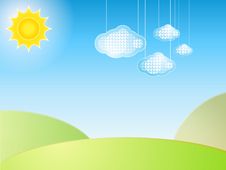 Sunny Day. Hand Draw - Free Stock Images & Photos - 9454262