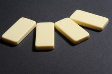 Close Up Of Group Dominoes. Royalty Free Stock Images