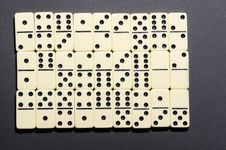 Close Up Of Dominoes. Royalty Free Stock Photos