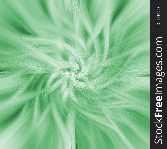 Green abstract spiral