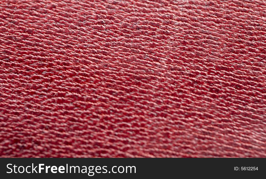 Macro pattern of expensive red leather
